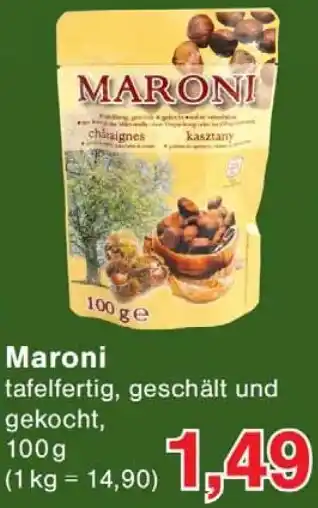 Wiglo Wunderland Maroni Angebot
