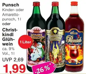 Wiglo Wunderland Punsch oder Christkindl Glühwein Angebot
