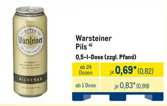 METRO Warsteiner Pils Angebot