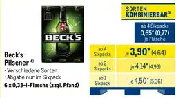 METRO Beck's Pilsener Angebot