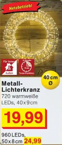 Wiglo Wunderland Metall- Lichterkranz Angebot