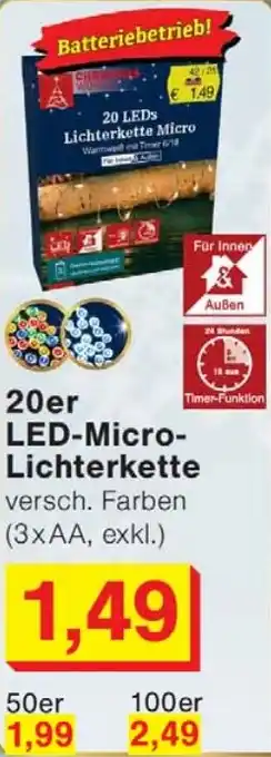 Wiglo Wunderland 20er LED-Micro- Lichterkette Angebot