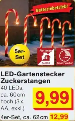 Wiglo Wunderland LED-Gartenstecker Zuckerstangen Angebot