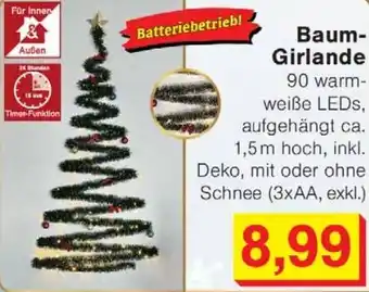 Wiglo Wunderland Baum- Girlande Angebot