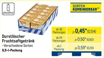 METRO Durstlöscher Fruchtsaftgetränk Angebot