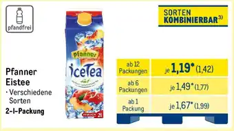 METRO Pfanner Eistee Angebot