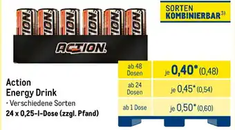 METRO Action Energy Drink Angebot