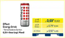 METRO effect Energy Drink Angebot