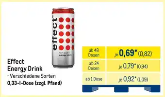 METRO effect Energy Drink Angebot