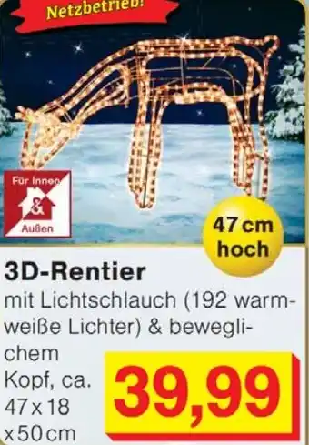 Wiglo Wunderland 3D-Rentier Angebot