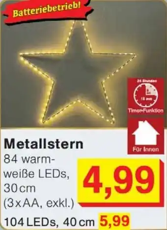 Wiglo Wunderland Metallstern Angebot