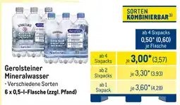 METRO Gerolsteiner Mineralwasser Angebot