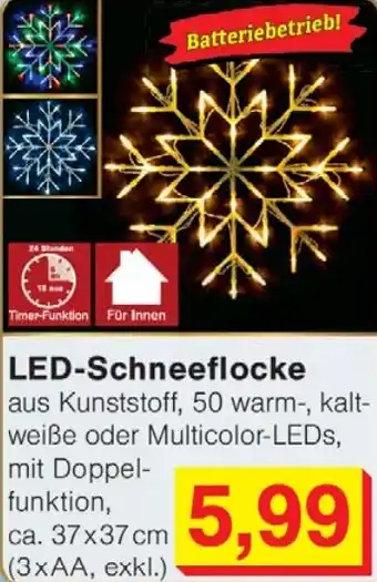 Wiglo Wunderland LED-Schneeflocke Angebot