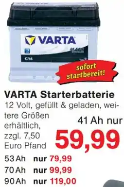 Wiglo Wunderland VARTA Starterbatterie Angebot