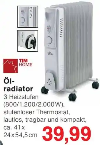 Wiglo Wunderland TIM HOME Ölradiator Angebot