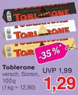 Wiglo Wunderland Toblerone Angebot