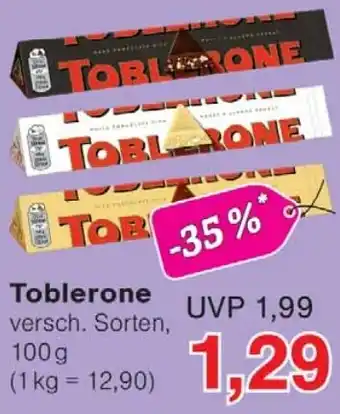 Wiglo Wunderland Toblerone Angebot