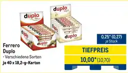 METRO Ferrero Duplo Angebot