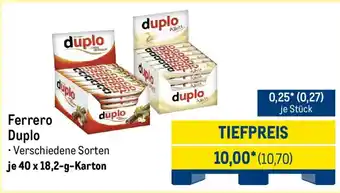 METRO Ferrero Duplo Angebot