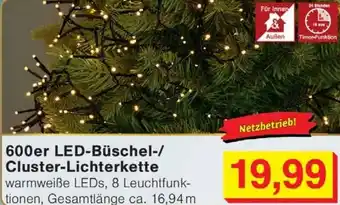 Wiglo Wunderland 600er LED-Büschel-/ Cluster-Lichterkette Angebot