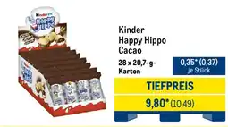 METRO Kinder Happy Hippo Cacao Angebot
