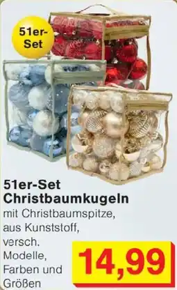 Wiglo Wunderland 51er-Set Christbaumkugeln Angebot