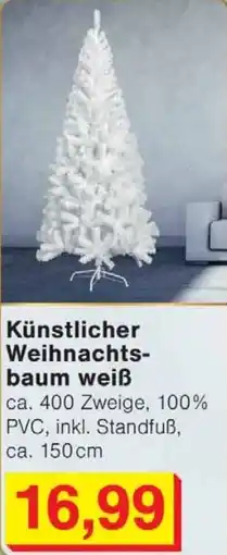 Wiglo Wunderland Künstlicher Weihnachtsbaum weiß Angebot