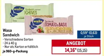 METRO Wasa Sandwich Angebot