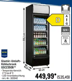 METRO METRO PROFESSIONAL Glastür-Umluft- Kühlschrank GSC2350B Angebot