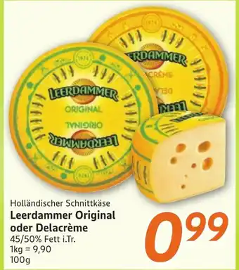 inkoop Leerdammer Original oder Delacrème Angebot