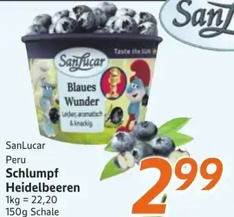 inkoop SanLucar Schlumpf Heidelbeeren Angebot