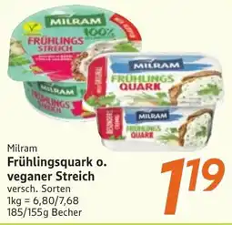 inkoop Milram Frühlingsquark o. veganer Streich Angebot