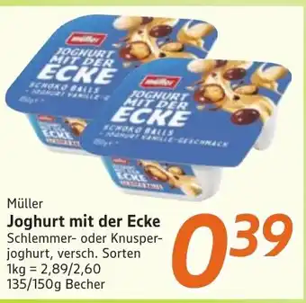 inkoop Müller Joghurt mit der Ecke Angebot