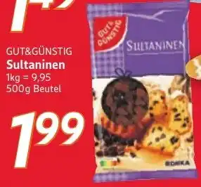 inkoop GUT&GÜNSTIG Sultaninen Angebot