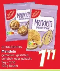 inkoop GUT&GÜNSTIG Mandeln Angebot