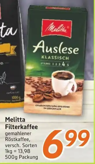 inkoop Melitta Filterkaffee Angebot