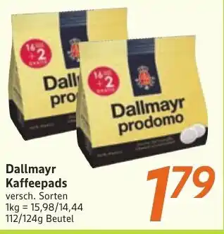 inkoop Dallmayr Kaffeepads Angebot