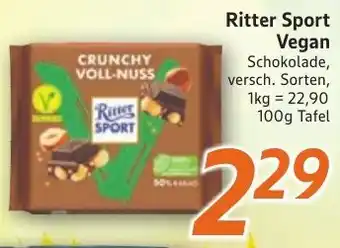 inkoop Ritter Sport Vegan Schokolade Angebot