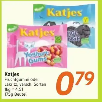 inkoop Katjes Fruchtgummi oder Lakritz Angebot