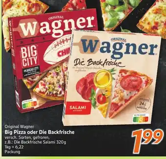 inkoop Original Wagner Big Pizza oder Die Backfrische Angebot