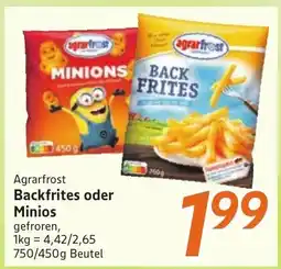 inkoop Agrarfrost Backfrites oder Minios Angebot