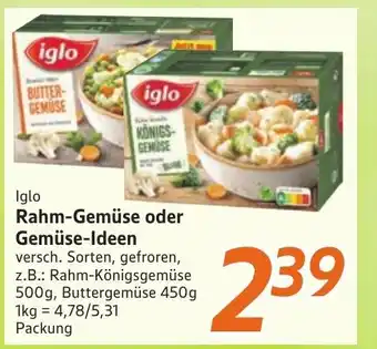 inkoop Iglo Rahm-Gemüse oder Gemüse-Ideen Angebot