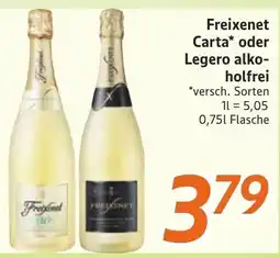 inkoop Freixenet Carta oder Legero alkoholfrei Angebot