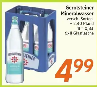 inkoop Gerolsteiner Mineralwasser Angebot