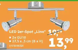 Globus Baumarkt LED 2er-Spot „Lina" Angebot
