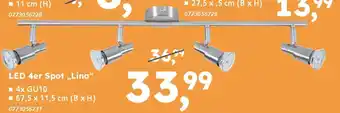 Globus Baumarkt LED 4er Spot „Lina“ Angebot