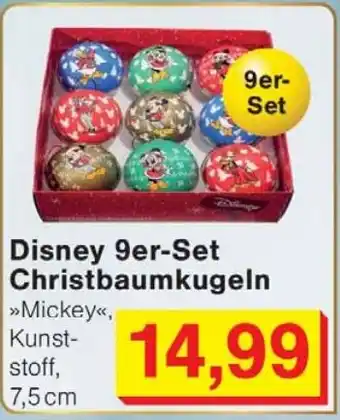 Wiglo Wunderland Disney 9er-Set Christbaumkugeln Angebot