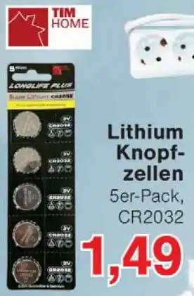 Wiglo Wunderland TIM HOME Lithium Knopfzellen Angebot