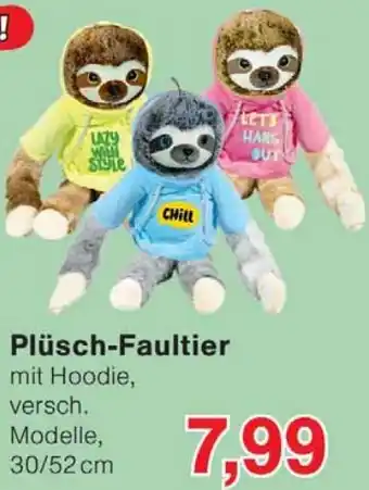 Wiglo Wunderland Plüsch-Faultier Angebot