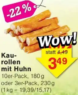 Wiglo Wunderland Kaurollen mit Huhn Angebot